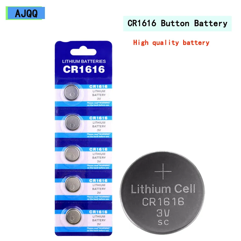 Cheap AJQQ 75PCS High Quality CR1616 DL1616 ECR1616 LM1616 1616 3V Lithium Button Battery