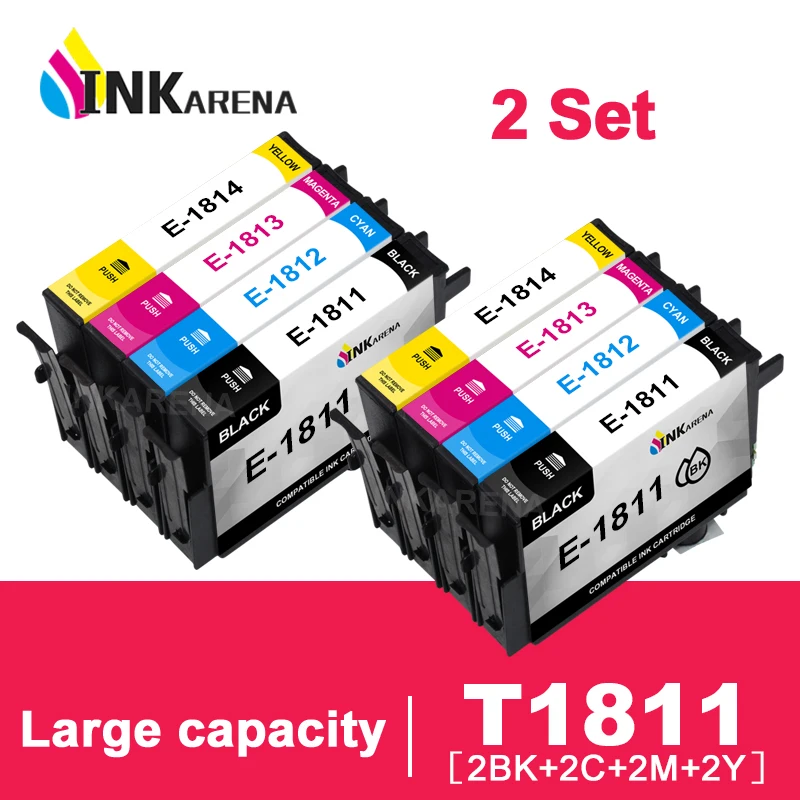 8 шт. совместимый картридж T1811 для EPSON | Компьютеры и офис