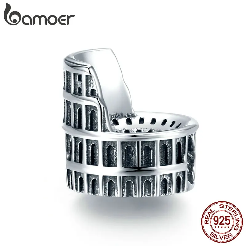 Bamoer ориентир Рим Колизей Шарм бусины из стерлингового серебра 925 для