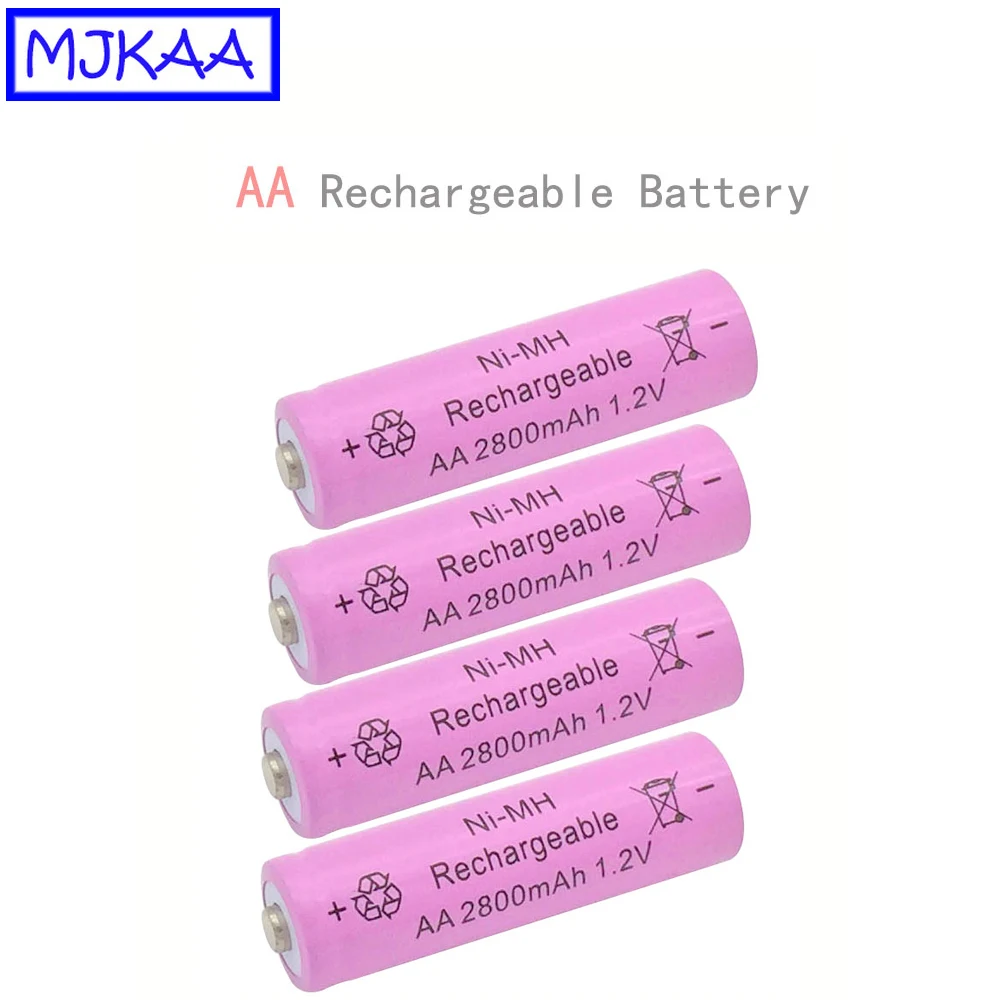 MJKAA 24/40 шт. AA 1 2 в 2800 мач ni mh аккумуляторная батарея + AAA 1600 NIMH батарея|Перезаряжаемые
