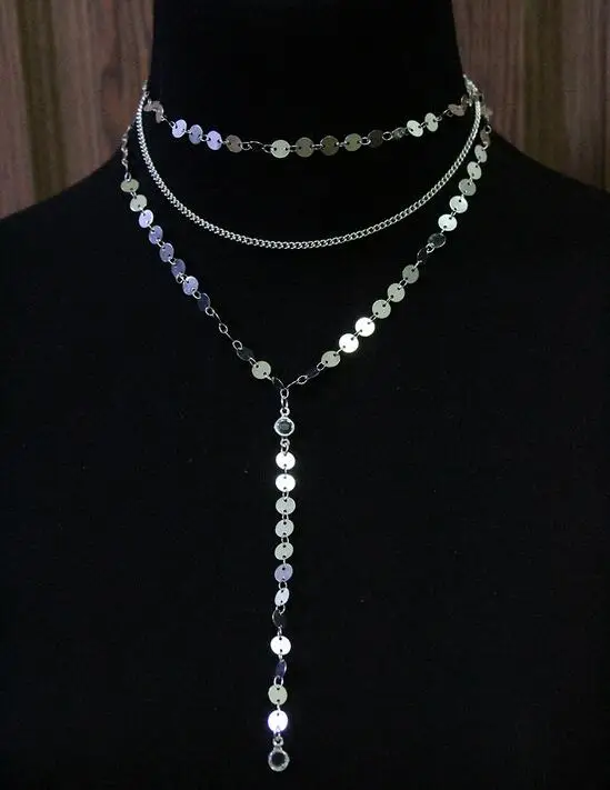 Boho женское золотое серебряное ожерелье-чокер в виде звезды collana Kolye Bijoux Collares Mujer gargantilha Collier женские ожерелья в подарок - Окраска металла: YQYN049Silver
