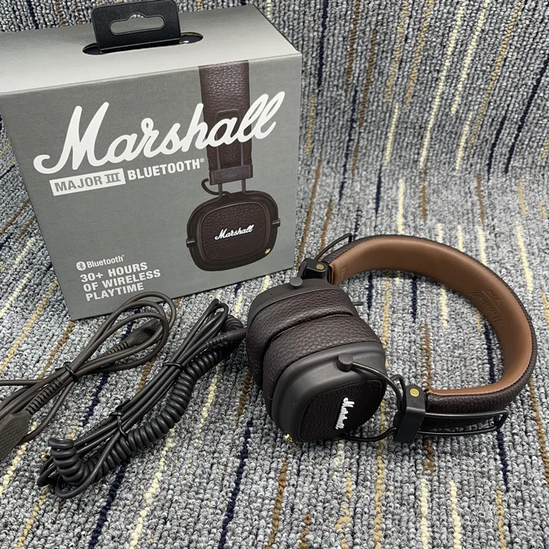 Marshall MAJOR III/II Wireless Bluetooth Headphones Wireless Earphones Deep Bass Foldable Sport Gaming Headset with Microphone