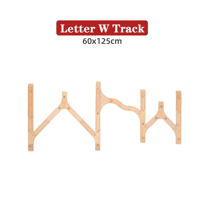 

Набор деревянных железнодорожных треков с буквами совместим с круговыми треками бренда интересные развивающие игрушки для детей