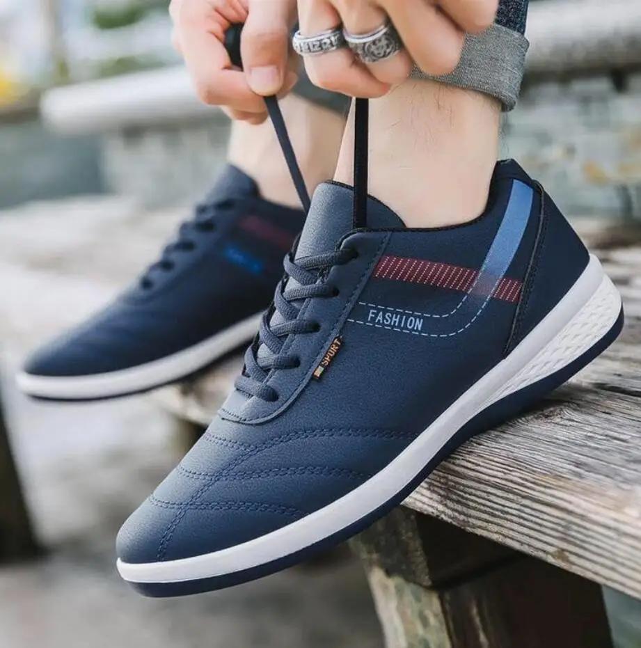 Tenis masculino Zapatillas Deportivas Hombre; сезон весна-осень; белые кроссовки; Мужская Дизайнерская обувь на толстой подошве; Повседневная обувь для молодых мужчин - Цвет: blue