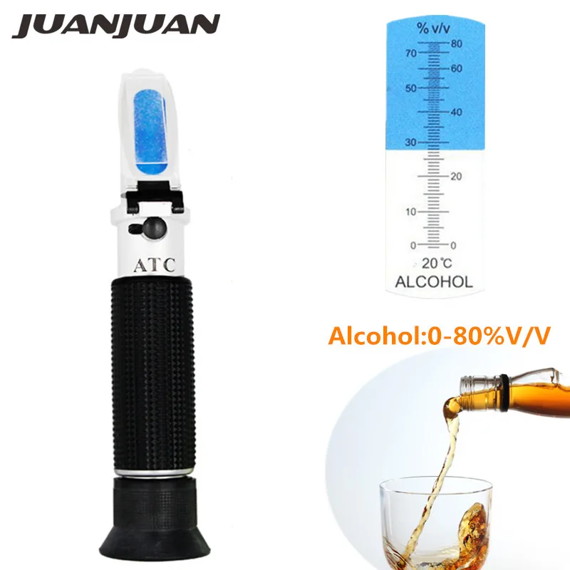

Ручной рефрактометр JUANJUAN для измерения Brix и алкоголя