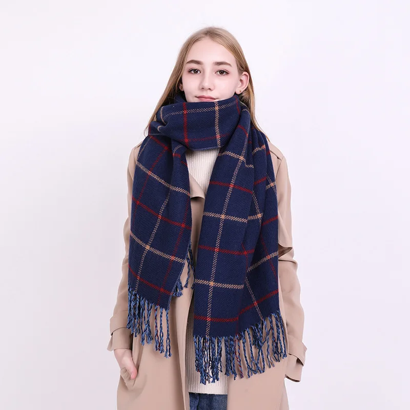 Новый модный кашемировый-как плед шарф для трансграничной осенние и зимние