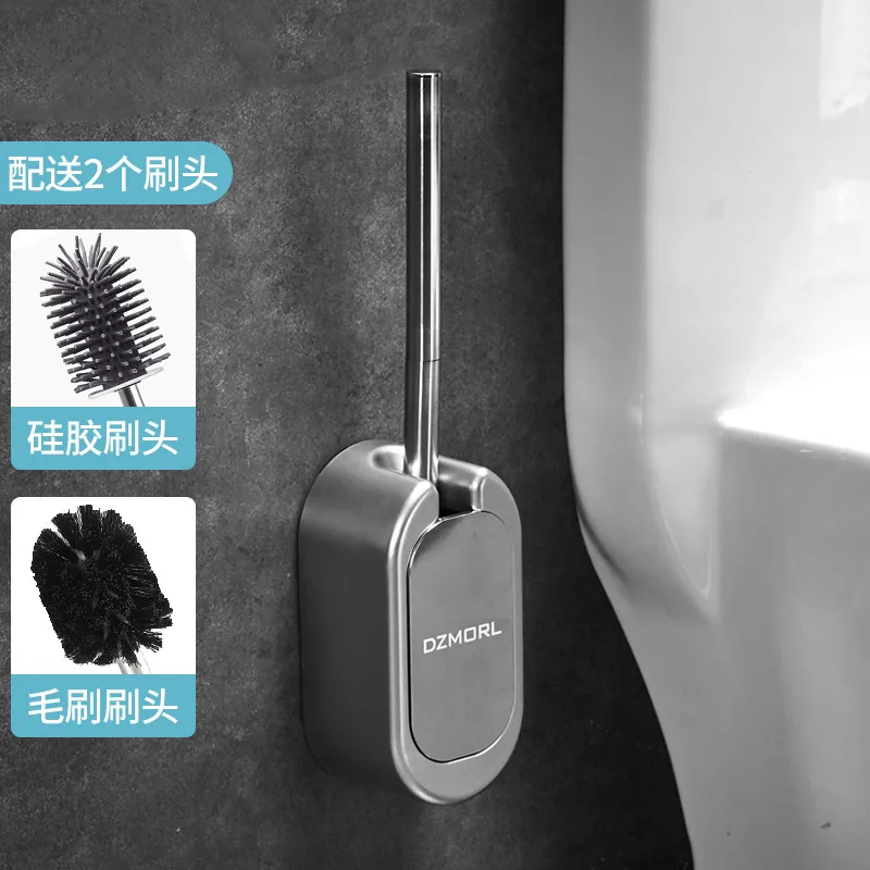 

Hanging Modern Toilet Brush Wall Mounted Silicone Gold Toilet Brush Cleaner Hygienic Wc Accessories Bathroom Set