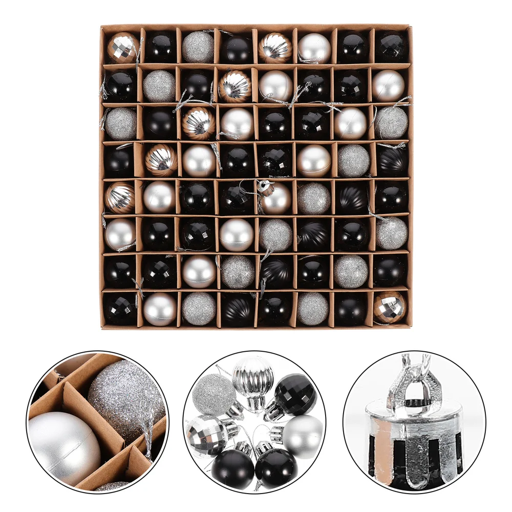 

64 Pcs Practical Christmas Party Decorations Reusable Photo Props Xmas Gifts