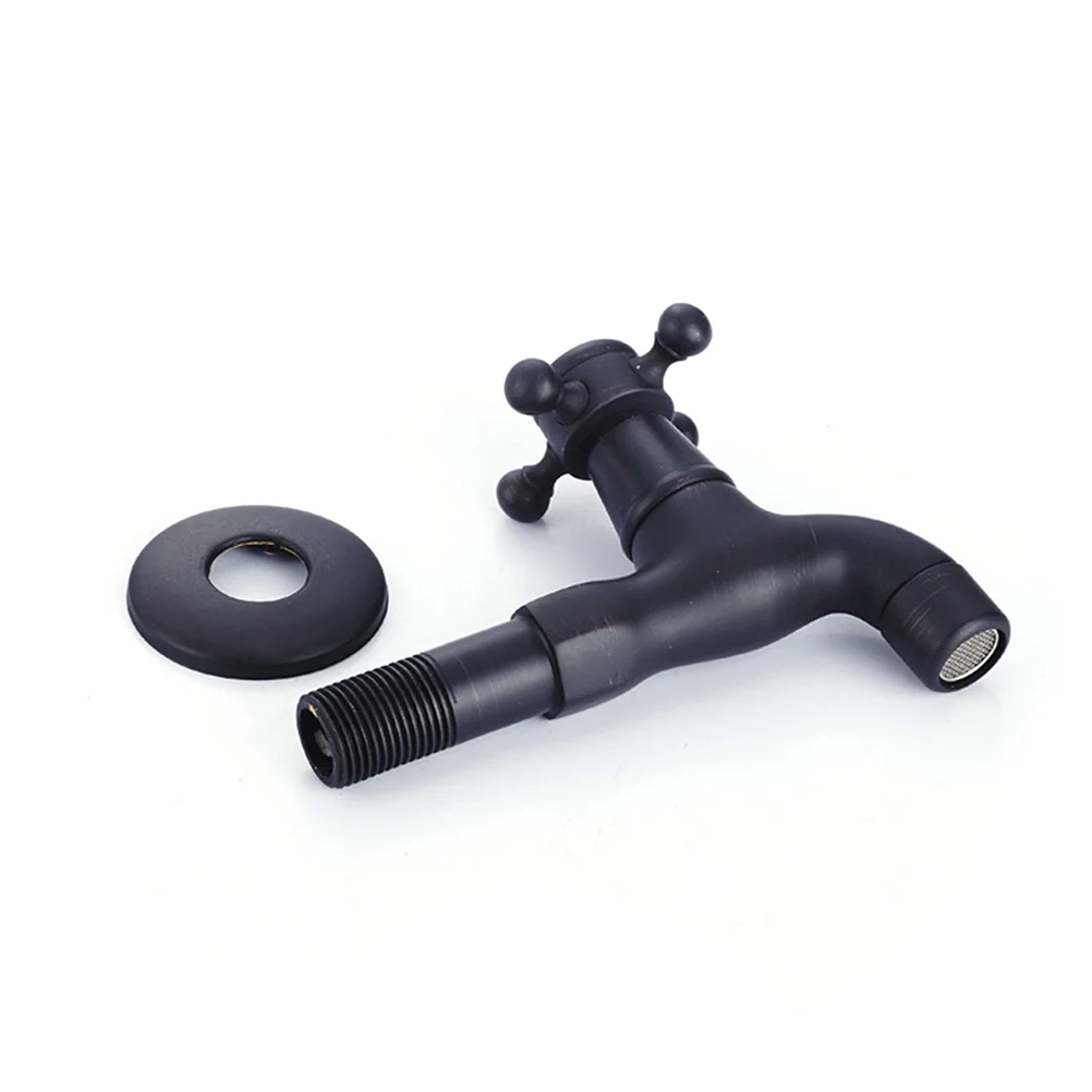 

Basin Faucets Bathroom Basin Sink Brass Mixer Tap Hot Cold Mixer Bathroom Faucet(Black)