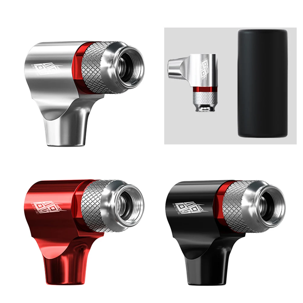 

Portable Universal Bicycle Mini Hand CO2 Pump Cartridge Nozzle Mountain Road Bike Fast Air Inflator Valve Adapter Cycling
