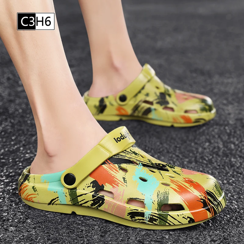 

Women Men Couple Graffiti Beach Shoes Leisure Fashion Sandals Home Slippers Outdoor Summer Sea Aqua Shoes Wading Sneaker