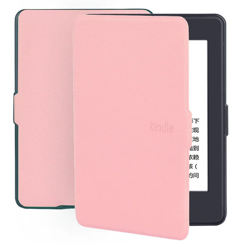 Pink Тонкий Модный чехол для Amazon Kindle Paperwhite 1 2 3 из искусственной кожи Ультратонкий чехол для планшета Smart для Kindle Paperwhite 6' электронная книга - Цвет: Pink