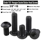 Винты с шестигранной головкой из легированной стали, 38-16x12-2 дюйма, 2 шт., UNCBSW, класс резьбы 10,9, ISO7380