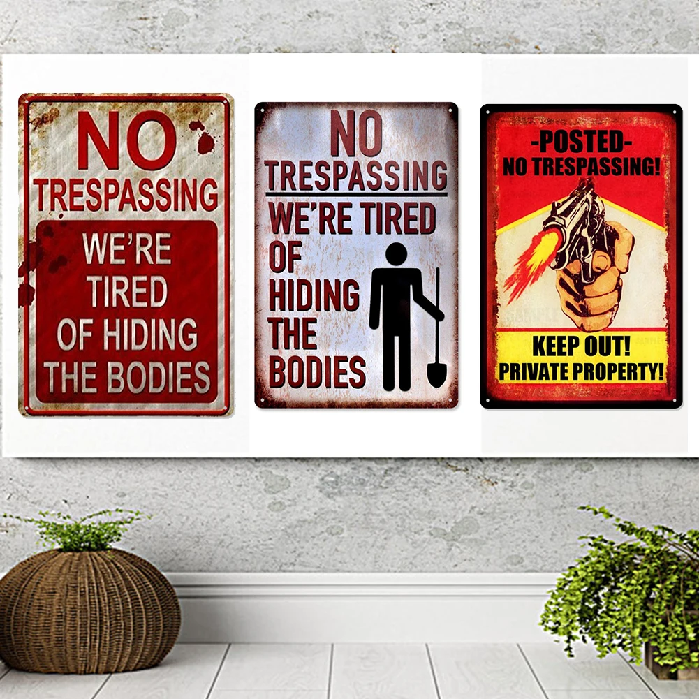 Металлическая ретро вывеска без ограничений Настенный декор для бара и клуба