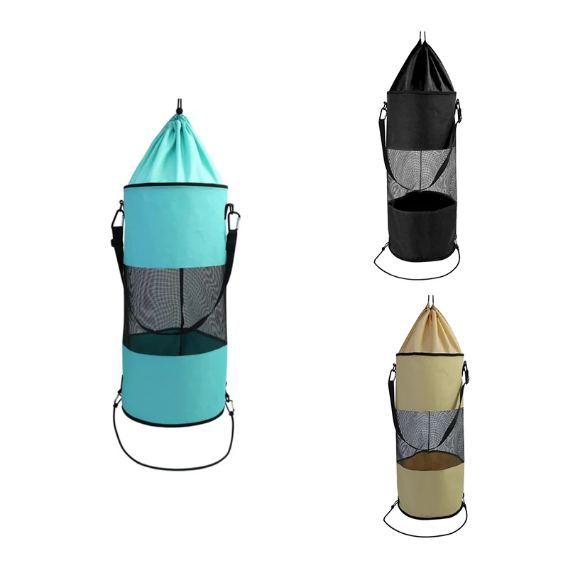 

Boat Trash Bag,Oxford Cloth Portable Outdoor Mesh Trash Bag Storage Organizer for Your Boat,Kayak,Yachts,or Camper