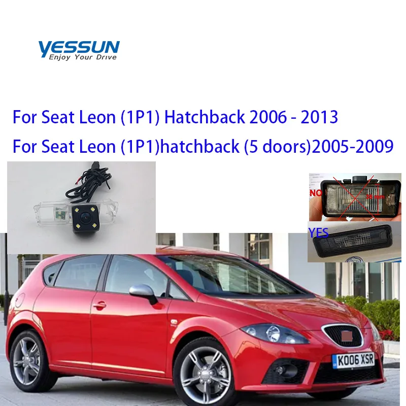 Yessun камера заднего вида CCD для Seat Leon (1P1) хэтчбек 2006 - 2013 ночного видения парковки/CCD