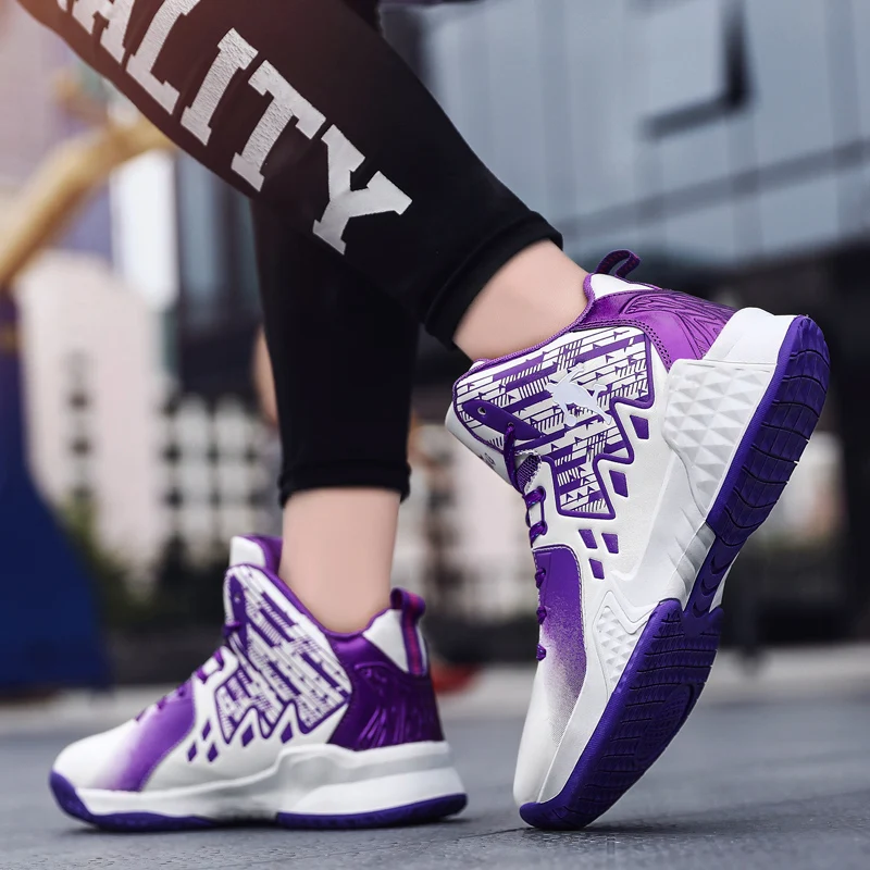 

Brand Mens Basketball Shoes Breathable Light Damping Athletic Basketball Sneakers Men Trainers Kids Sneakers Unisex Sports Shoes