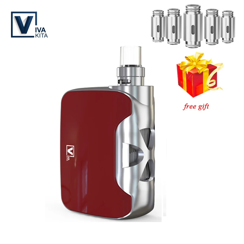 Электронная сигарета фьюжн 1500 мАч электронная сигарета mini vape pen 2,0 мл vape комплект 0.25ohm испаритель электронная сигарета модный портативный испаритель коробка комплект - Цвет: Red