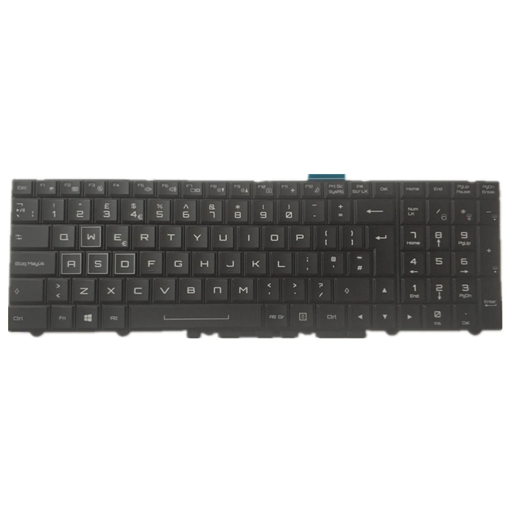 Клавиатура для ноутбука CLEVO P750DM G P750ZM P751DM P751ZM Черный британский английский
