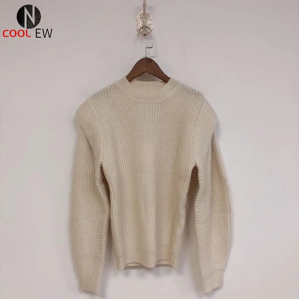 

Elfbop Ladies Wool Blend Patchwork Knitting Pullover Sweater - Women/Female New 2021 Fall/Winter Knitted Jumper Top