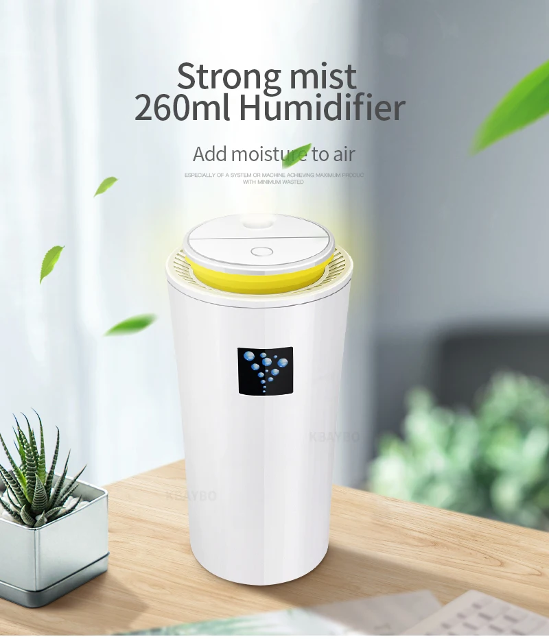 

USB Car Aroma Humidifier Mini Aroma Essential Oil Diffuser Ultrasonic Mist Maker Aromatherapy for Home Office Living Room