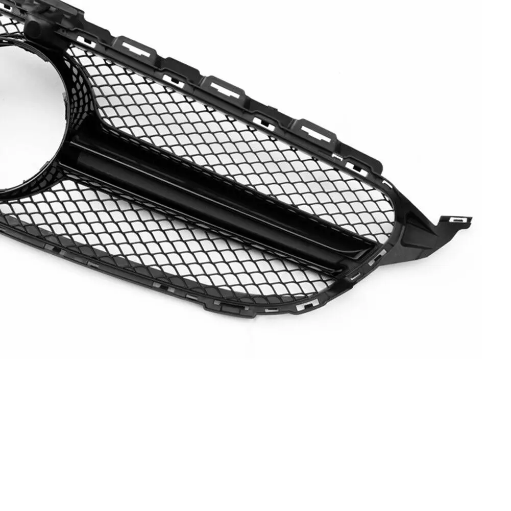 

Front Grille For Mercedes Benz W205 C250 C350 C300 C200 2015-2018 W/ Camera Hole Racing Grills Black