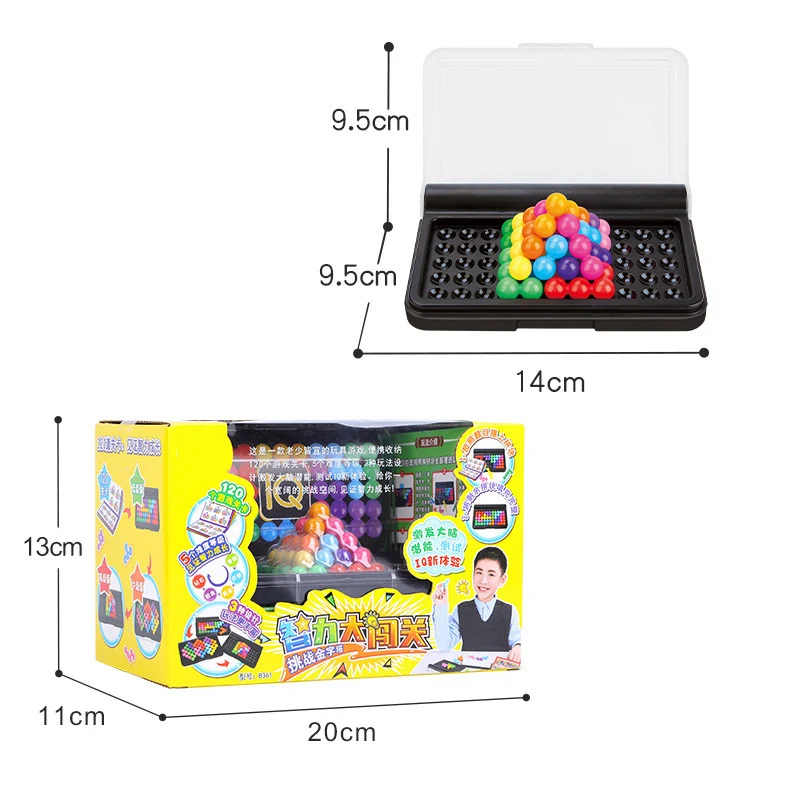 Детская умная настольная игра Монтессори 120 IQ вызов пазл Pro Пирамида головоломка