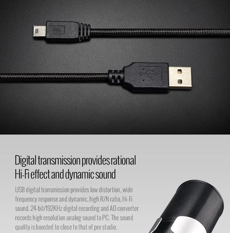 Takstar GX6 USB конденсаторный микрофон с тремя конденсаторными капсулами четыре регулируемых режима записи Встроенный усилитель для наушников