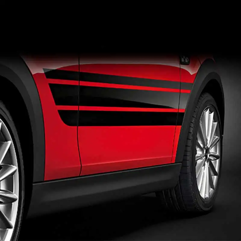 Рисунка автомобиля Наклейка на уровне талии кузова гоночных Боковая дверь