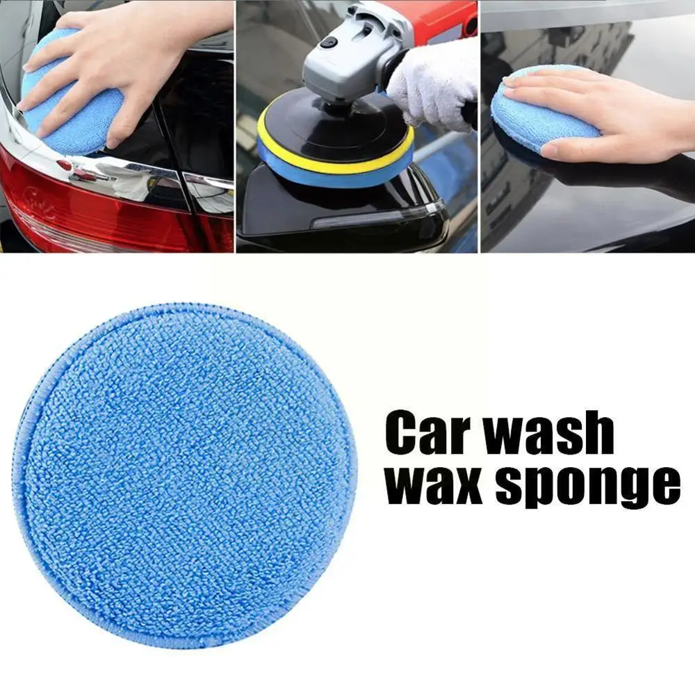 

5pcs Microfiber Foam Sponge Polish Wax Applicator Pads Auto Pad Home Car Polishing Accessories Cleaning D3F8
