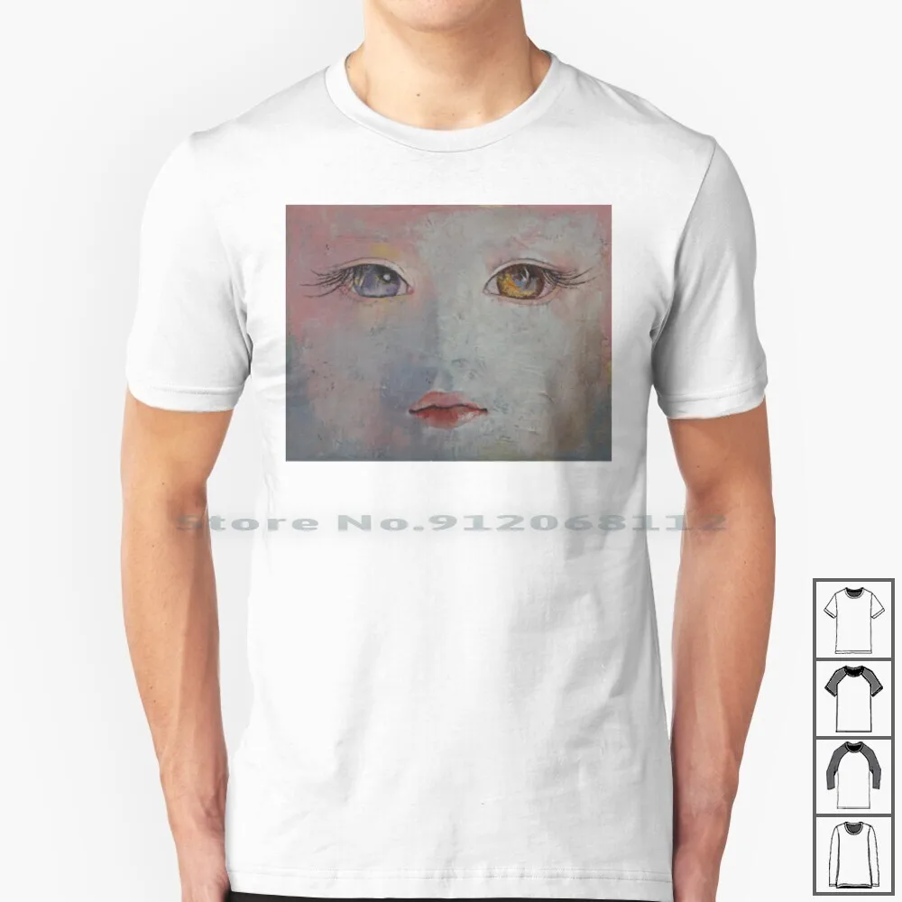 Детская кукла футболка из 100% хлопка винтажная старого стиля картина маслом