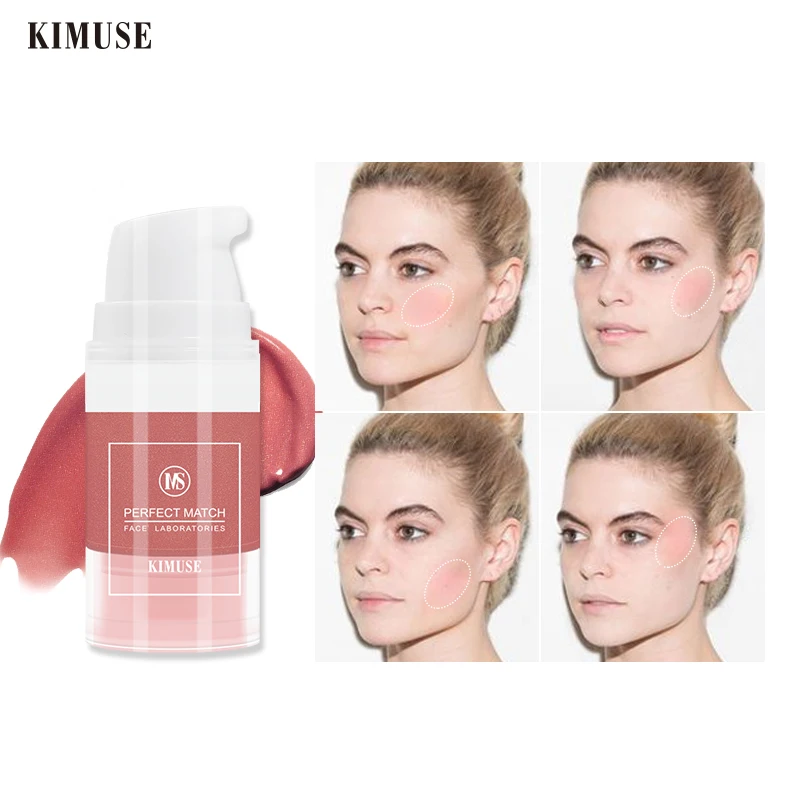 KIMUSE жидкие румяна 4 цвета уход за кожей лица Румяна для щек макияж