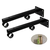 2pcs 6 20 inch black metal triangle bracket heavy support adjustable wall mounted bench table shelf bracket furniture hardware