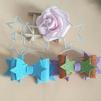 the new exquisite star shaped bow metal cutting die is used for diy scrapbooking card making photo album decoration crafts