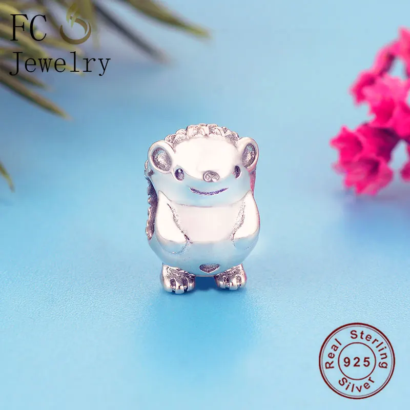 Шарм-браслет женский из серебра 925 пробы с бусинами Ежик 2019 | Украшения и