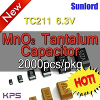 tc211a 6 31016v chip solid mno2 tantalum capacitors communication consumer electronics instruments medical 5g industrial
