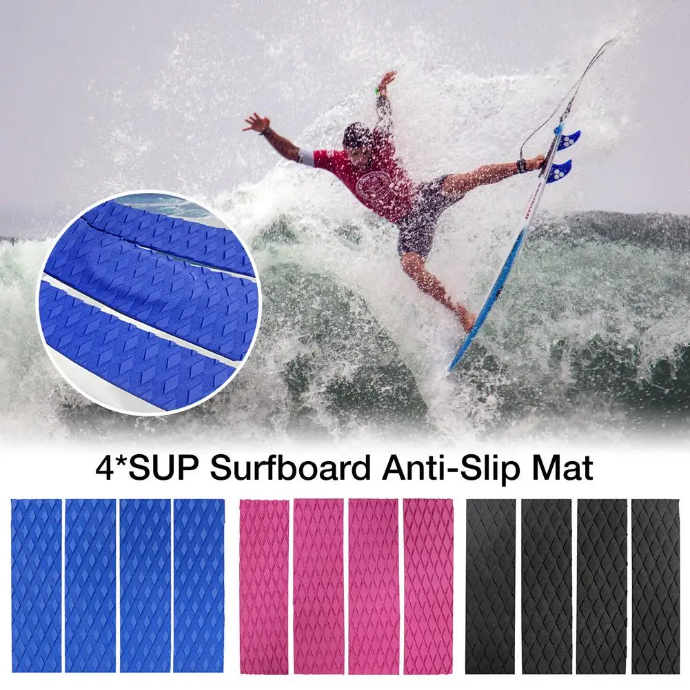 

4PCS SUP Surfboard Anti-slip Mat Surfboard Traction Pad Kayaks Anti-slip Traction Pad For Surfboard boat Accessories 31 X 8 Cm