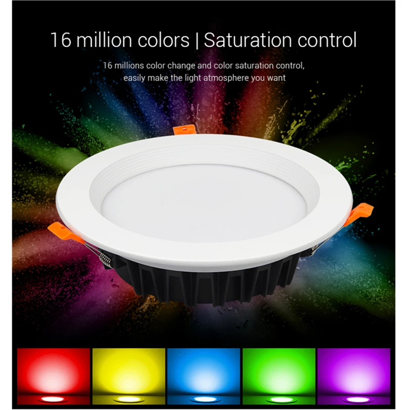 MiBoxer 6 Вт 9 12 15 18 RGB + CCT светодиодный светильник с регулируемой яркостью FUT062 FUT063 FUT064