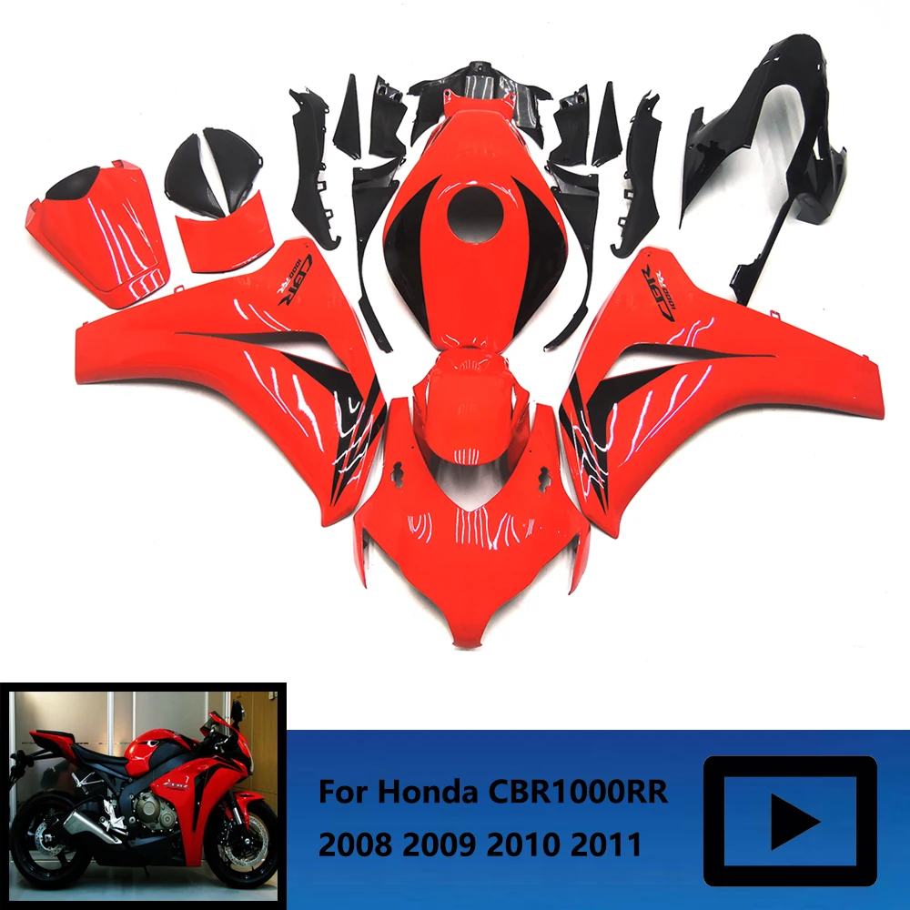 

Для Honda CBR1000RR 2008-2011 комплект обтекателей, CBR1000 RR CBR 1000 RR HRC 1 2010 2009 защита обтекателя