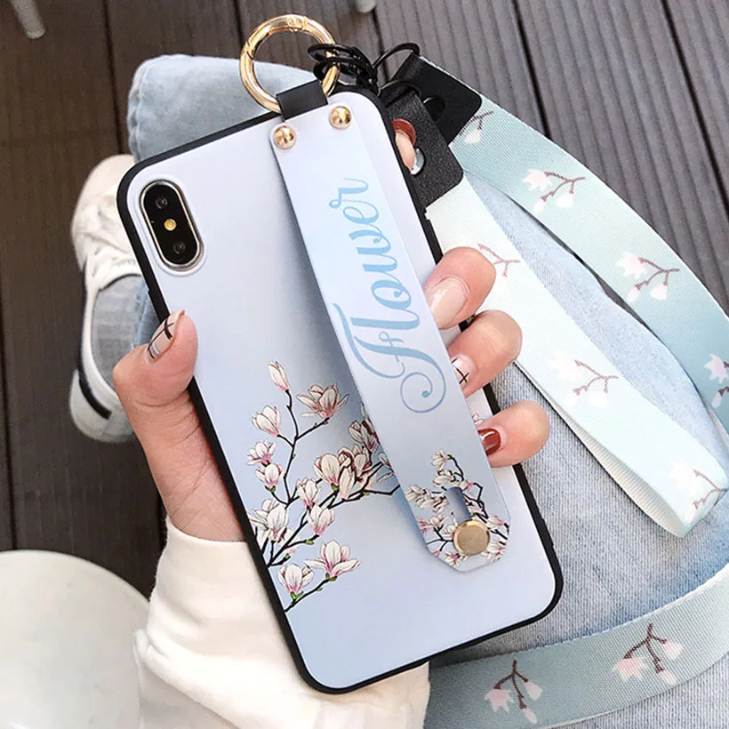 baiyulan Ремешок на запястье Чехол для huawei Honor 9 Lite 8X10 играть Коврики 20 Lite P30 P20 Pro Nova 4 3 3i 3E 4E Y7 Prime Y9 Зеркало Обложка - Цвет: baiyulan