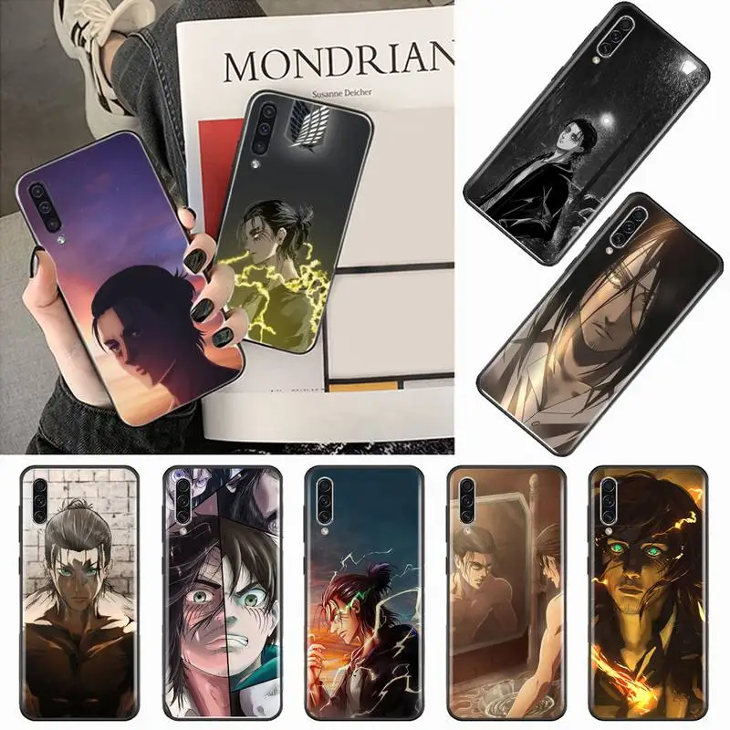 

Eren Yeager Attack on Titan Phone Case For Samsung galaxy A S note 10 12 20 32 40 50 51 52 70 71 72 21 fe s ultra plus
