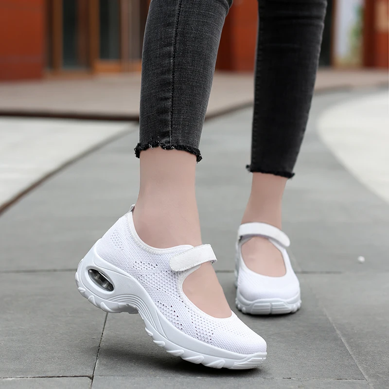 Women Tennis Shoes Comfortable Breathable Mesh Sneakers for Lady Soft Sole Non-Slip Walking Sports Chaussure Femme