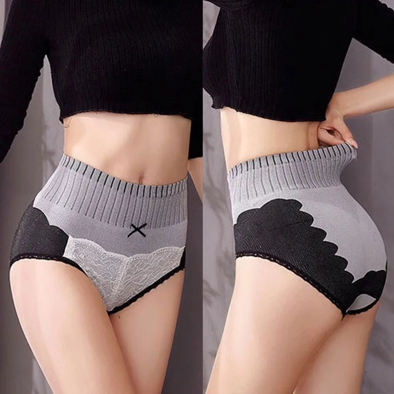 

Underwear Women Cartoon Briefs Sexy Lingerie For Women Push Up High Waist Panties Intimate Safety Pants Lace Lingerie