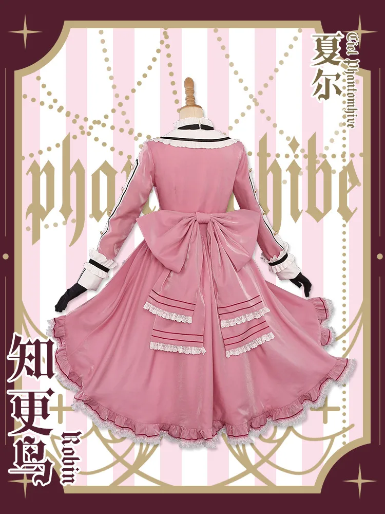 Аниме Черный дворецкий костюм для косплея Ciel Phantomhive Robin платье лолиты на Хэллоуин B