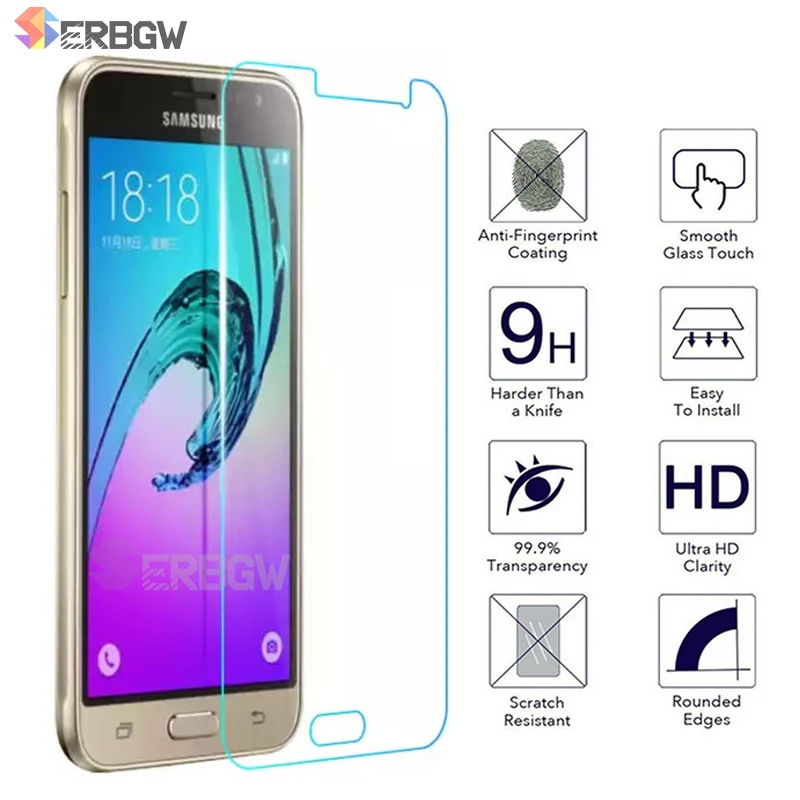 Закаленное Стекло на для samsung Galaxy J3 J5 J7 J2 J5 J7 Prime Экран протектор для samsung J2 J4 J6 J8 защитная пленка