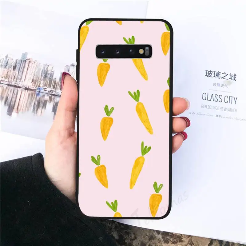 

Cute cartoon carrot Phone Case For Samsung galaxy S 8 9 10 20 21 30 A 30 50 51 70 note 10 plus Ultra 5g