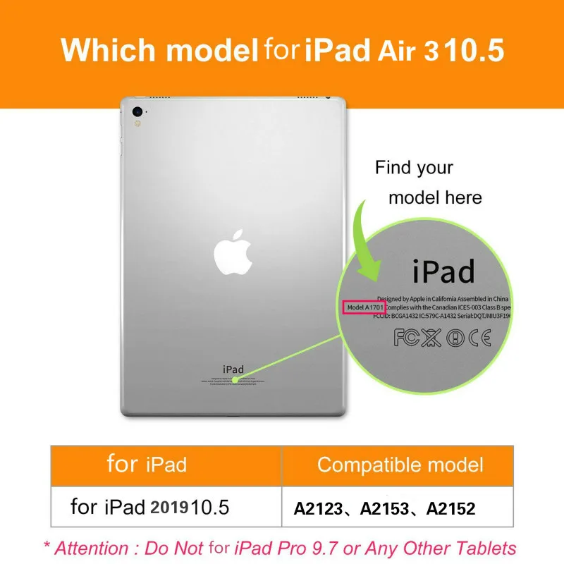 Чехол для Apple iPad Air 3rd Gen 10 5 2019 смарт-карандаш держатель слот чехол подставка