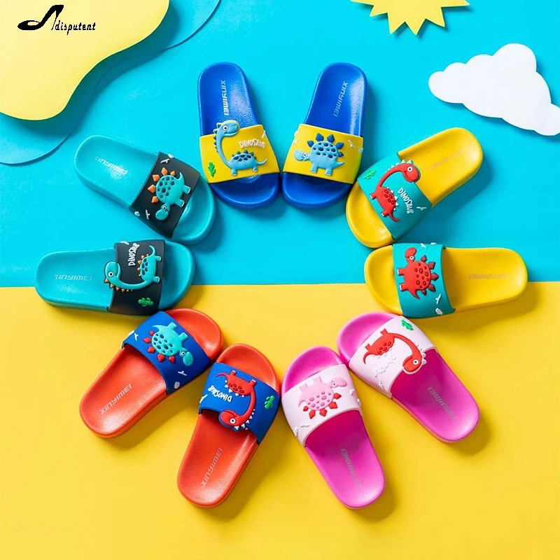 

Top Quality Cute Kids Slippers Baby Home Slippers Children Shoes Breathable Non-slip Boys Girls Sandals 2021 Boy Toddler Shoes