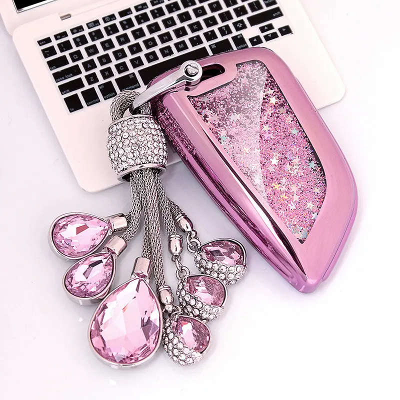 Модный чехол для автомобильного ключа с зыбучим песком Чехол BMW E30 E36 E46 E90 W202 X5 F15 X6