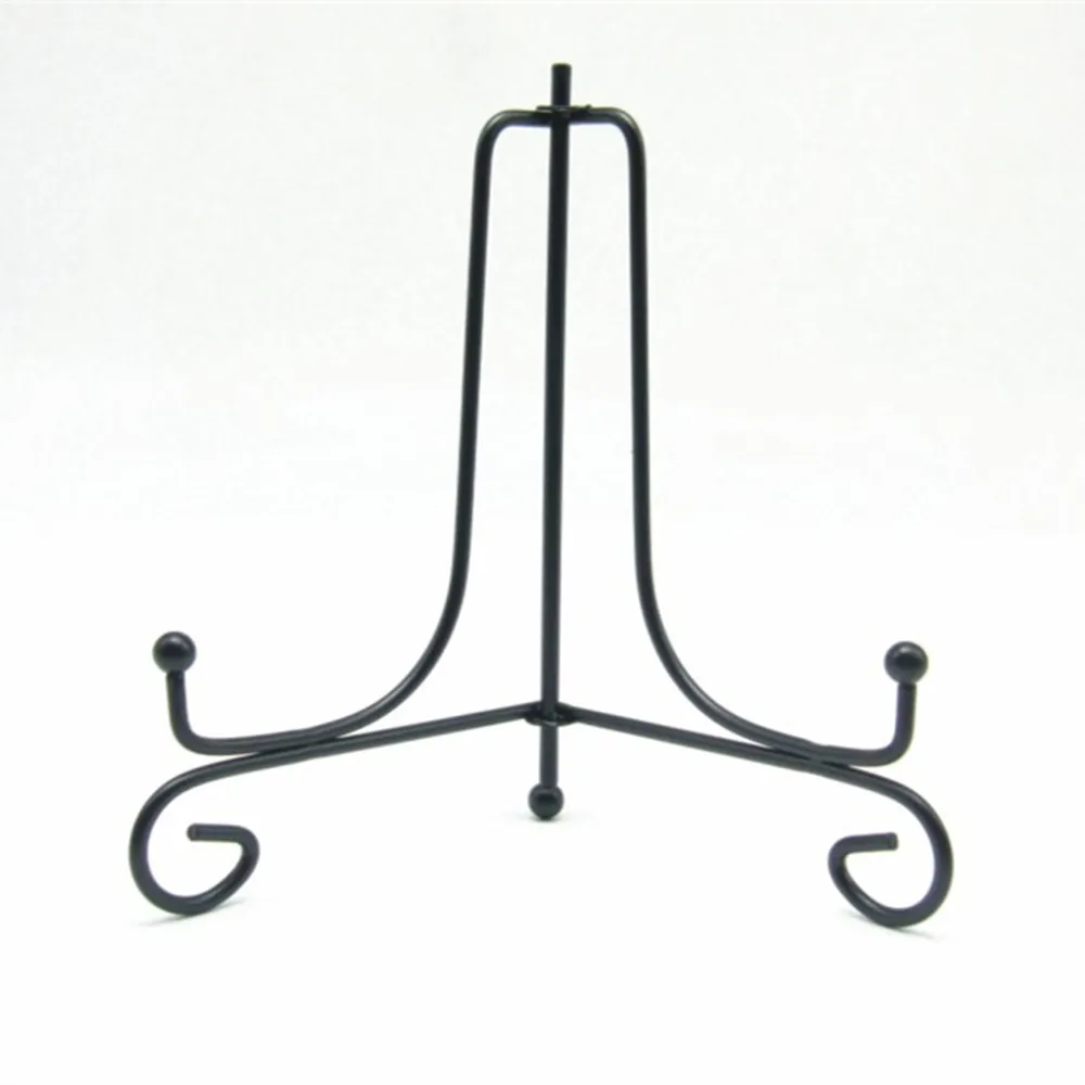 1pc Black Iron DIY Craft Bracket Book Holder Photo Pedestal Bowl Picture Frame Plate Rack Display Stand Easel Storage Holders | Дом и сад